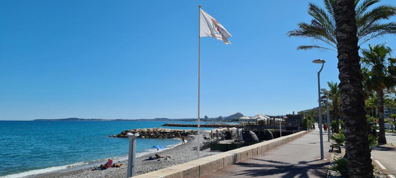 Studio De La Plage - Mer, Terrasse Et Garage Cagnes-sur-Mer Exteriér fotografie